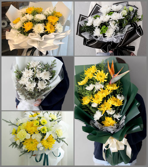 山西忻州五台县沟南乡王庄村白事花束代送